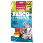 Rasco Premium Snack Knot Rawhide 18cm Roll By Chicken maiustus koertele kanaliha, 120 g
