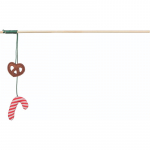 Trixie J&otilde;ulurotiskassidele &ndash; Xmas playing rod candy cane, wood, 48 cm