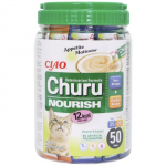 Inaba Churu Cat Nourish Chicken & Tuna niisked suupisted p&uuml;ree kassidele kanaliha ja tuunikalaga, 50x14 g