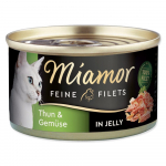 Miamor feine filets t&auml;iskasvanud kassidele, tursk k&ouml;&ouml;giviljadega želees, 100g