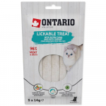 Ontario Lickable Treats Tuunikala ja krevettidega kreemjas maius kassidele tuunikala ja krevettidega, 5 x 14 g