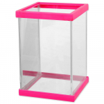 Akvaria Ante roosa akvaarium betarium, 1.5 l, 10x10x15 cm