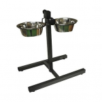 Pet Clean Reguleeritav Topelt S&ouml;&ouml;gilaud 2 metallkausiga, 28 cm