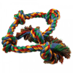 Dog Fantasy 5 Knots Rope Toy puuvillane k&ouml;iem&auml;nguasi koertele viie s&otilde;lmega, 95 cm