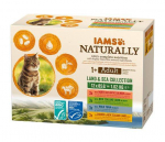 Iams Naturally adult land & sea collection m&auml;rgtoit kassidele, 12 x 85 g