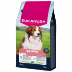 Eukanuba Senior Small/Medium Lamb And Rice kuivtoit v&auml;ikeste ja keskmiste t&otilde;ugude seeniorkoertele, 12 kg