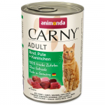 Animonda Carny Adult Beef + Rabbit t&auml;isv&auml;&auml;rtuslik m&auml;rgtoit t&auml;iskasvanud kassidele veiseliha ja k&uuml;&uuml;likulihaga, 400 g