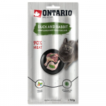 Ontario Stick For Cats Duck And Rabbit pehmed lihakepid kassidele pardi- ja k&uuml;&uuml;likulihaga, 15 g