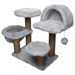 Magic Cat Milano hall kasside kraapimispuu/puu, 75x65x108 cm