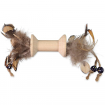 Magic Cat puidust m&auml;nguasi sulgedega, 16 cm