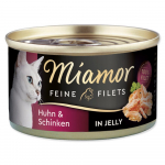 Miamor feine filets t&auml;iskasvanud kassile kanafilee singiga želees, 100g