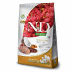 Farmina N&D Grain Free Adult Skin Coat All Breed teraviljavaba kuivtoit t&auml;iskasvanud koertele, vutt ja kinoa, 7 kg
