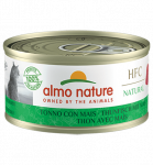 Almo Nature HFC Natural tuunikala magusa maisiga konservid t&auml;iskasvanud kassidele, 70 g