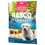 Rasco Premium Rawhide Chicken With Buffalo Knots jautienos odos mazgeliai su vi&scaron;tiena &scaron;unims, 6 cm, 230 g
