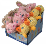 Dog Fantasy Farm Squeaky Animals pehme m&auml;nguasi koertele piiksuva ja kr&otilde;mpsuva efektiga, erinevad kujud, 21 cm