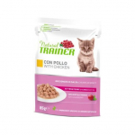 Natural Trainer Cat Kitten&Young Chicken t&auml;isv&auml;&auml;rtuslik konservtoit kana lihaga kassipoegadele ja noortele kassidele, 85 g