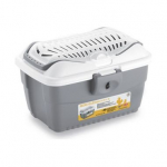 StefanPlast MINI Gulliver transpordipuur v&auml;ikestele loomadele, hall/valge, 40x30x24 cm