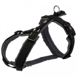 Trixie Premium Trekking Harness koerte rindkere rakmed, M suurus, 53&ndash;64 cm/20 mm, must/grafiithall