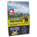 Ontario Mini Weight Control Turkey & Potatoes kuivtoit t&auml;iskasvanud v&auml;ikest t&otilde;ugu &uuml;lekaalulistele koertele, 2,25 kg