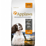 Applaws Dog Adult Small & Medium Chicken teralisest kuivtoit t&auml;iskasvanud v&auml;ikestele ja keskmistele koertele ilma teraviljata kanaga, 2 kg