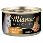 Miamor feine filets t&auml;iskasvanud kassile kanafilee makaronidega želees, 100g