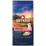 Ontario Adult Large Fish & Brown Rice superpremium kuivtoit suurtele t&auml;iskasvanud koertele, kala ja pruuni riisiga, 12 kg