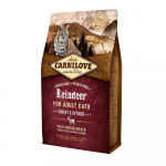 Carnilove Cat ENERGY & OUTDOOR Reindeer teraviljavaba kuivtoit aktiivsetele kassidele p&otilde;hjap&otilde;dra ja metssealihaga, 2 kg