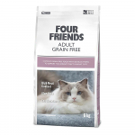 Four Friends Adult Grain Free teraviljavaba kuivtoit t&auml;iskasvanud kassidele pardi, kalkuni ja kanaga, 6 kg