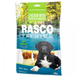 Rasco Premium Snack Knots Rawhide With Chicken jautienos odos skanėstas &scaron;unims, 6 cm, 80 g