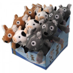 Dog Fantasy Laughing, Plush Squeaky Animals With A Rustling Tail pl&uuml;&uuml;sist m&auml;nguasi koertele piiksuva ja kr&otilde;mpsuva sabaga, 29 cm