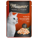 Miamor feine filets t&auml;iskasvanud kassile kanafilee tomatitega želees, 100 g
