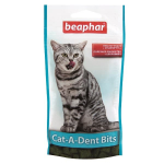 Beaphar Cat-A-Dent Bits t&auml;iendtoit kassidele hammaste tervise jaoks klorof&uuml;lliga, 35 g, 75 tk