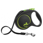 Trixie Flexi Black Design Tape rihm koertele, suurus M, kuni 25 kg, 5 m