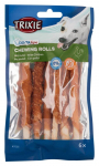 Trixie Chewing Rolls With Chicken maiused koertele, 12 cm, 6 tk., 70 g