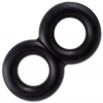 Dog Fantasy Strong United Rings m&auml;nguasi koertele kaheksakujuline, eriti vastupidav, must, 30,5 cm