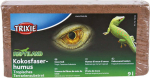 Trixie Coco Soil Substrate Pressed kookoskiud substraat troopilistele terariaanidele, 1 l pressitud plokk (annab 9 l)