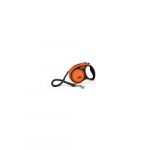 Flexi Xtreme S Tape rihm koertele kuni 20 kg, must, oranž, 5 m