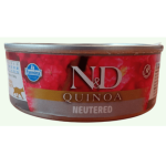 Farmina N&D Cat Quinoa Pork Neutered m&auml;rgtoit steriliseeritud kassidele sealihaga ja kinoa, 80 g