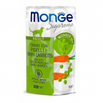Monge Supreme Tuunikala & Roheliste Herneste & Beebiporgandiga T&auml;iskasvanud kassidele, 80 g