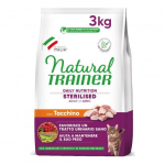 Natural Trainer Cat Sterilised Turkey t&auml;isv&auml;&auml;rtuslik kuivtoit t&auml;iskasvanud steriliseeritud kassidele kalkunilihaga, 3 kg