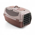 StefanPlast Gulliver 2 transpordikast lemmikloomadele metallustega, puuderroosa/roosakaspruun, 55x36x35 cm