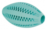 Trixie Denta Fun Mintfresh rugby pall koertele hammaste hooldamiseks piparm&uuml;ndimaitsega, 11 cm