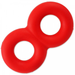 Dog Fantasy Strong United Rings m&auml;nguasi koertele, vastupidav, punane, 22,5 cm