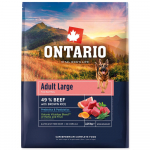 Ontario Adult Large Beef & Brown Rice kuivtoit suurtele t&auml;iskasvanud koertele, veiseliha ja pruuni riisiga, 2,25 kg