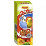 Avicentra Sticks Fruit For Budgerigar t&auml;iends&ouml;&ouml;t puuviljadega viirpapagoidele, 2 x 60 g