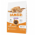 IAMS Cat Adult Hairball Chicken kuivtoit t&auml;iskasvanud kassidele kana liha, juuksepallide kontrolliks, 10 kg