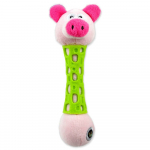 Be Fun Toy TPR+Plush Pig Puppy m&auml;nguasi koertele pl&uuml;&uuml;sist ja termoplastilisest kummist, 17 cm