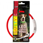 Dog Fantasy Kraeriihm LED Nailon Punane 45cm Koerarihm, punane