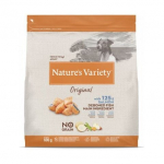 Nature's Variety Original No Grain Mini Adult Salmon ilma teraviljata kuivtoit t&auml;iskasvanud v&auml;ikeste t&otilde;ugude koertele l&otilde;hega, 0.6 kg