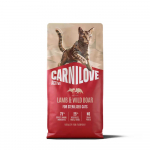 Carnilove Cat Sterilised Lamb & Wild Boar teraviljavaba kuivtoit steriliseeritud kassidele lambaliha ja metssealihaga, 2 kg